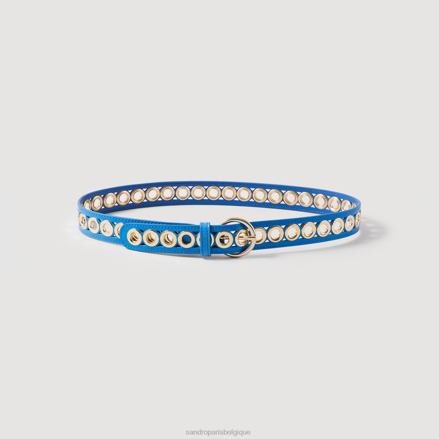 accessoires Sandro Paris ceinture en cuir bleu femmes XLXD513