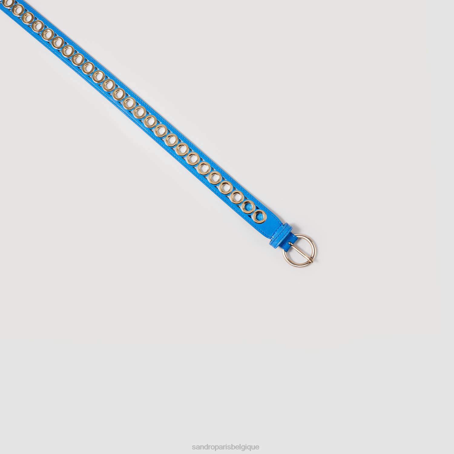 accessoires Sandro Paris ceinture en cuir bleu femmes XLXD513