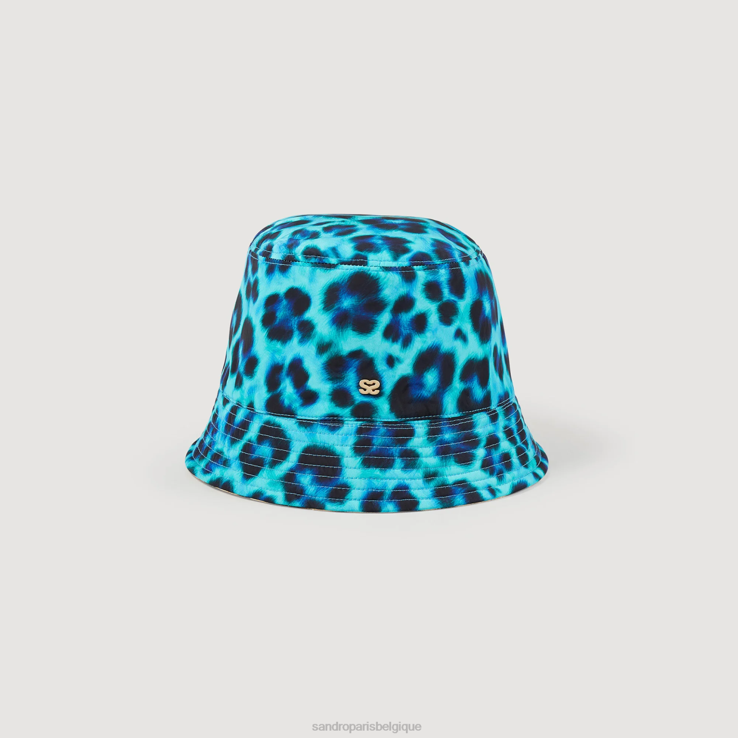 accessoires Sandro Paris chapeau réversible à imprimé léopard beige/noir femmes XLXD580