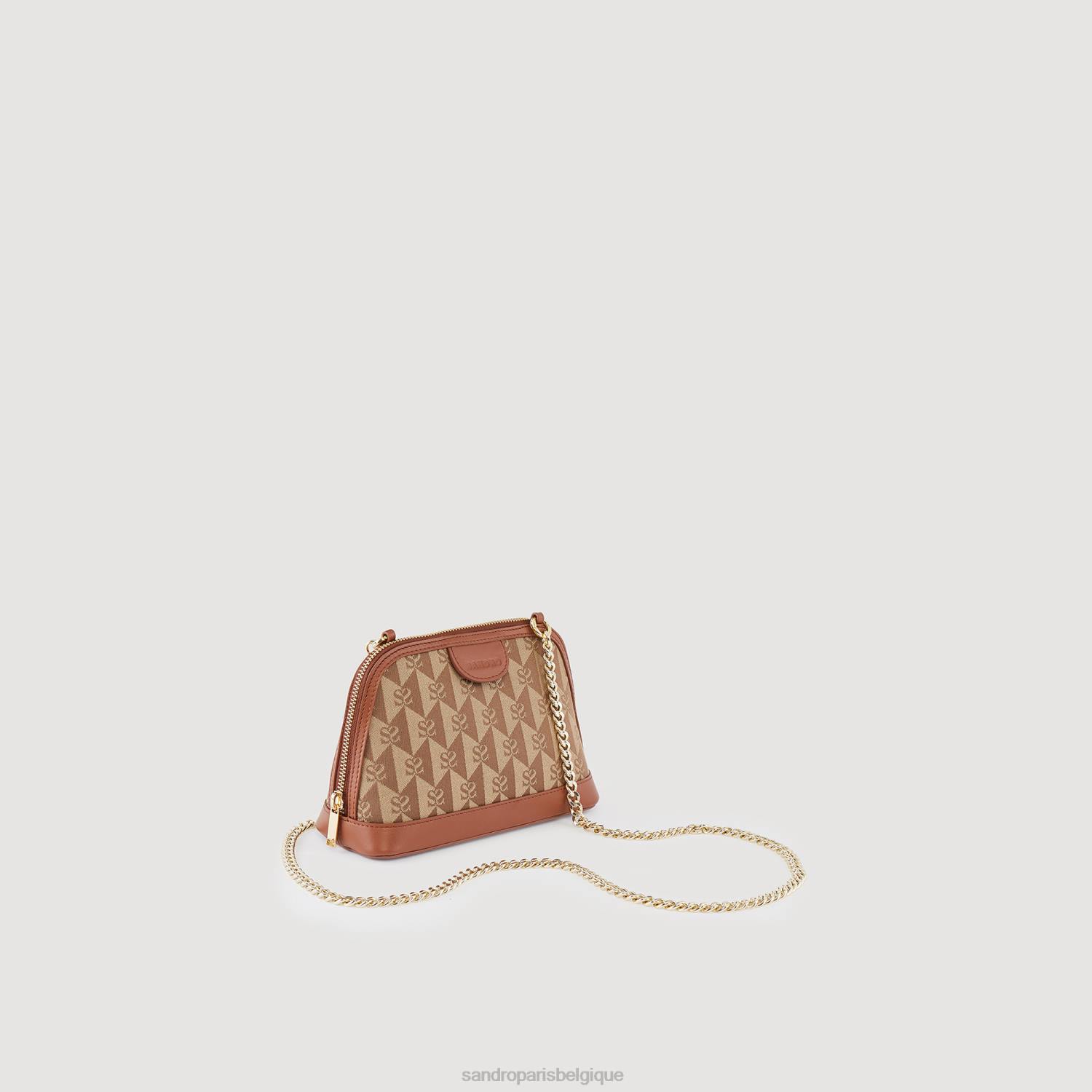 accessoires Sandro Paris pochette à logo Rittah brun femmes XLXD577