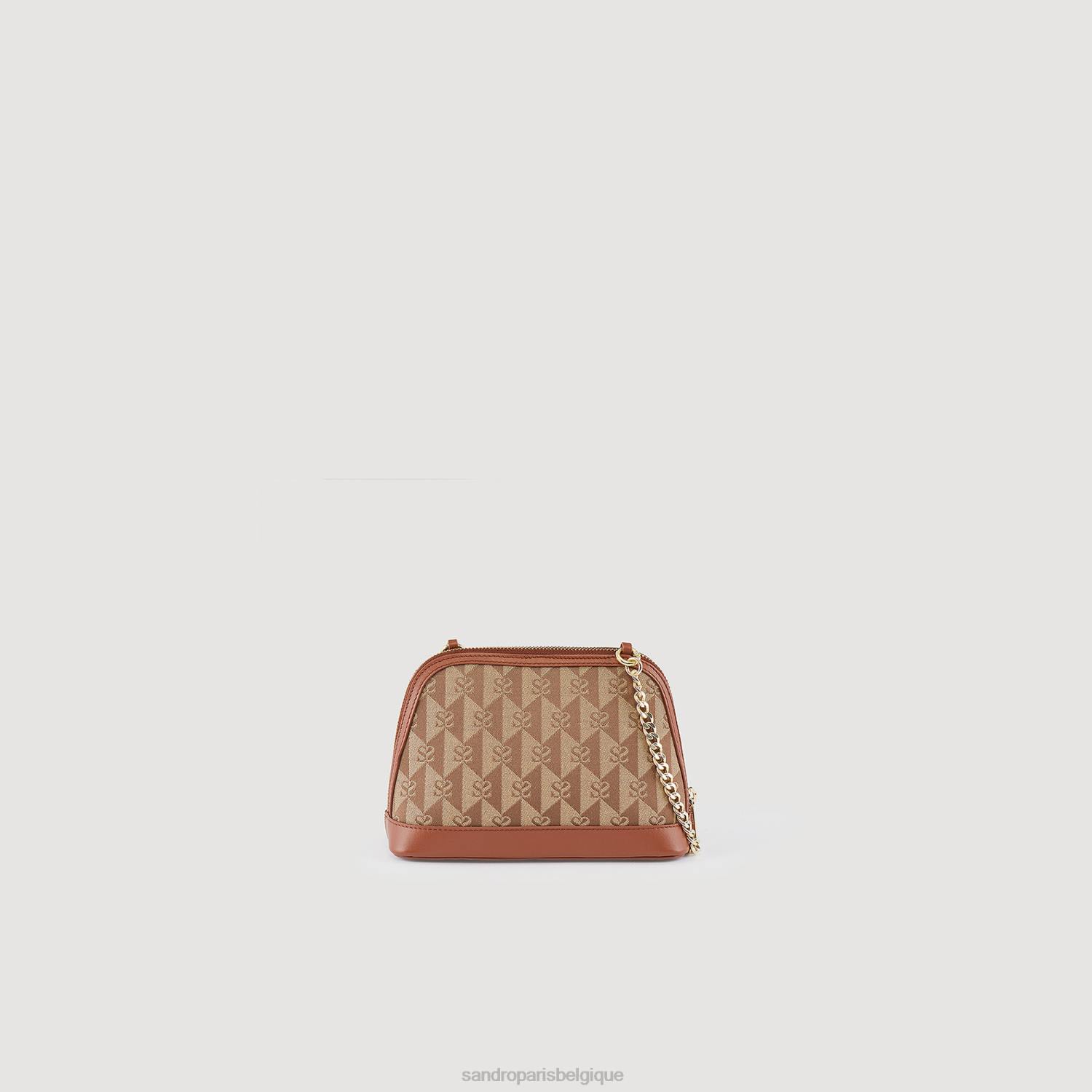accessoires Sandro Paris pochette à logo Rittah brun femmes XLXD577