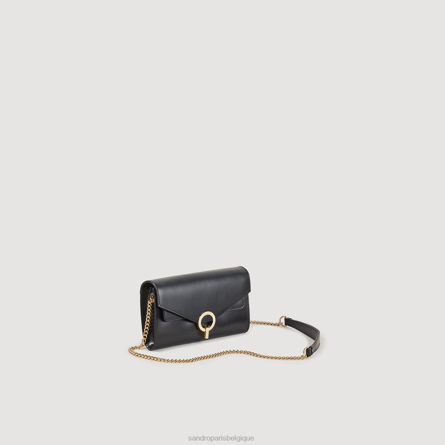 accessoires Sandro Paris pochette à poche yza noir femmes XLXD511