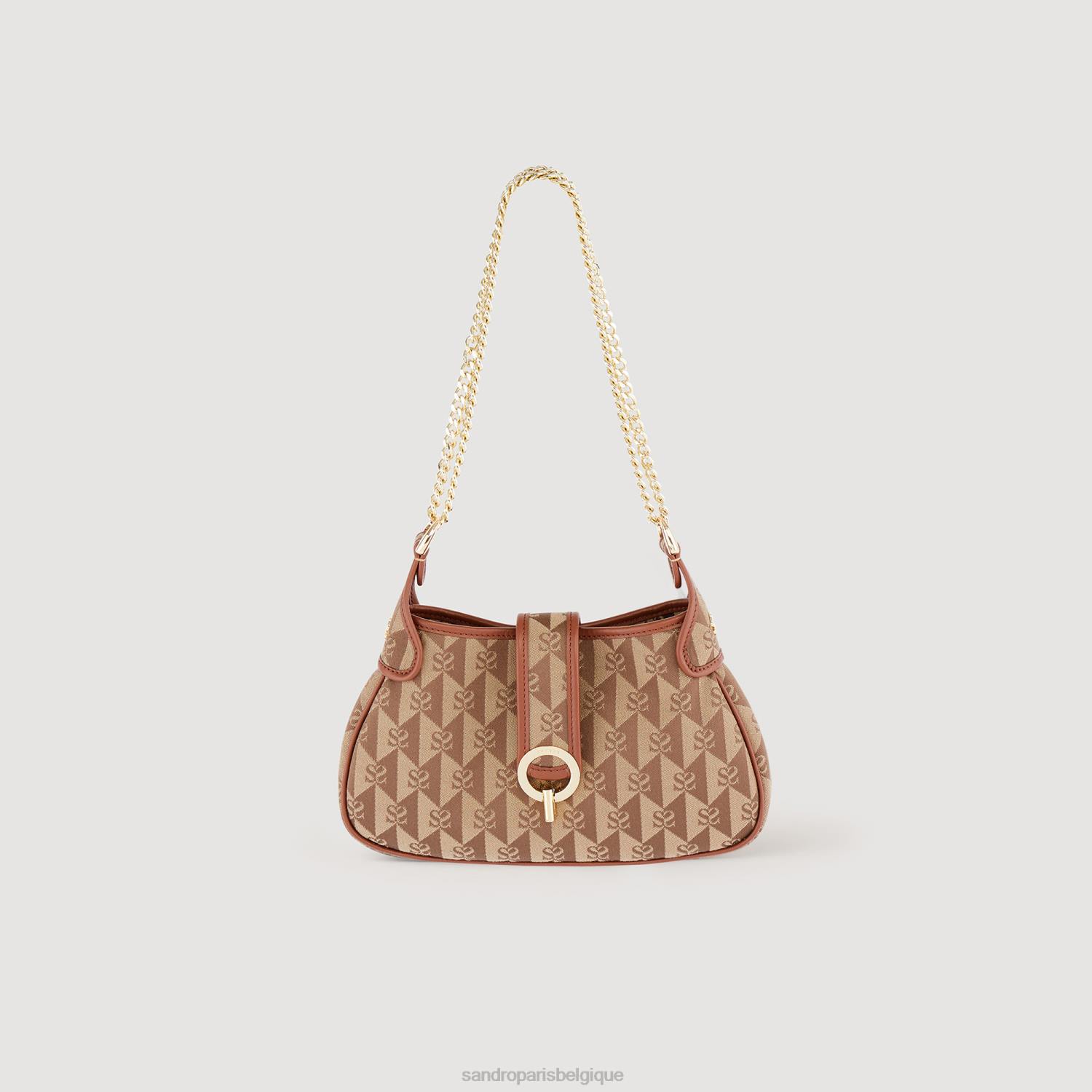 accessoires Sandro Paris sac à chaîne Sweet Janet brun femmes XLXD579