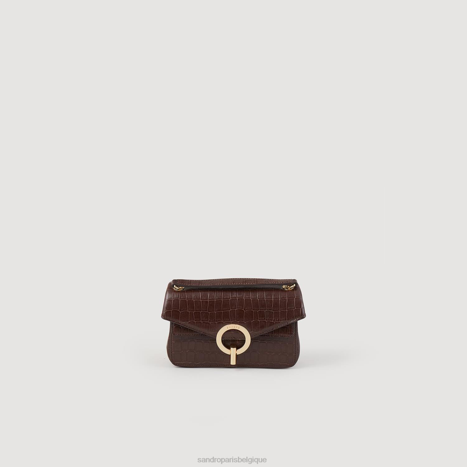 accessoires Sandro Paris sac yza, petit modèle brun femmes XLXD529