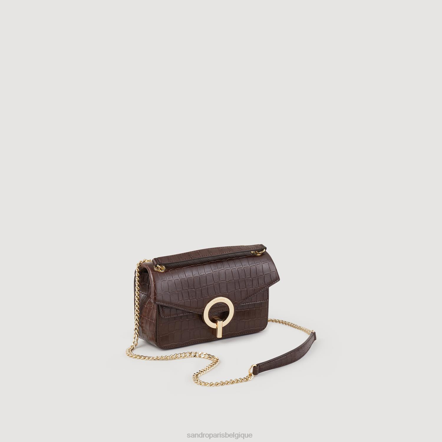 accessoires Sandro Paris sac yza, petit modèle brun femmes XLXD529