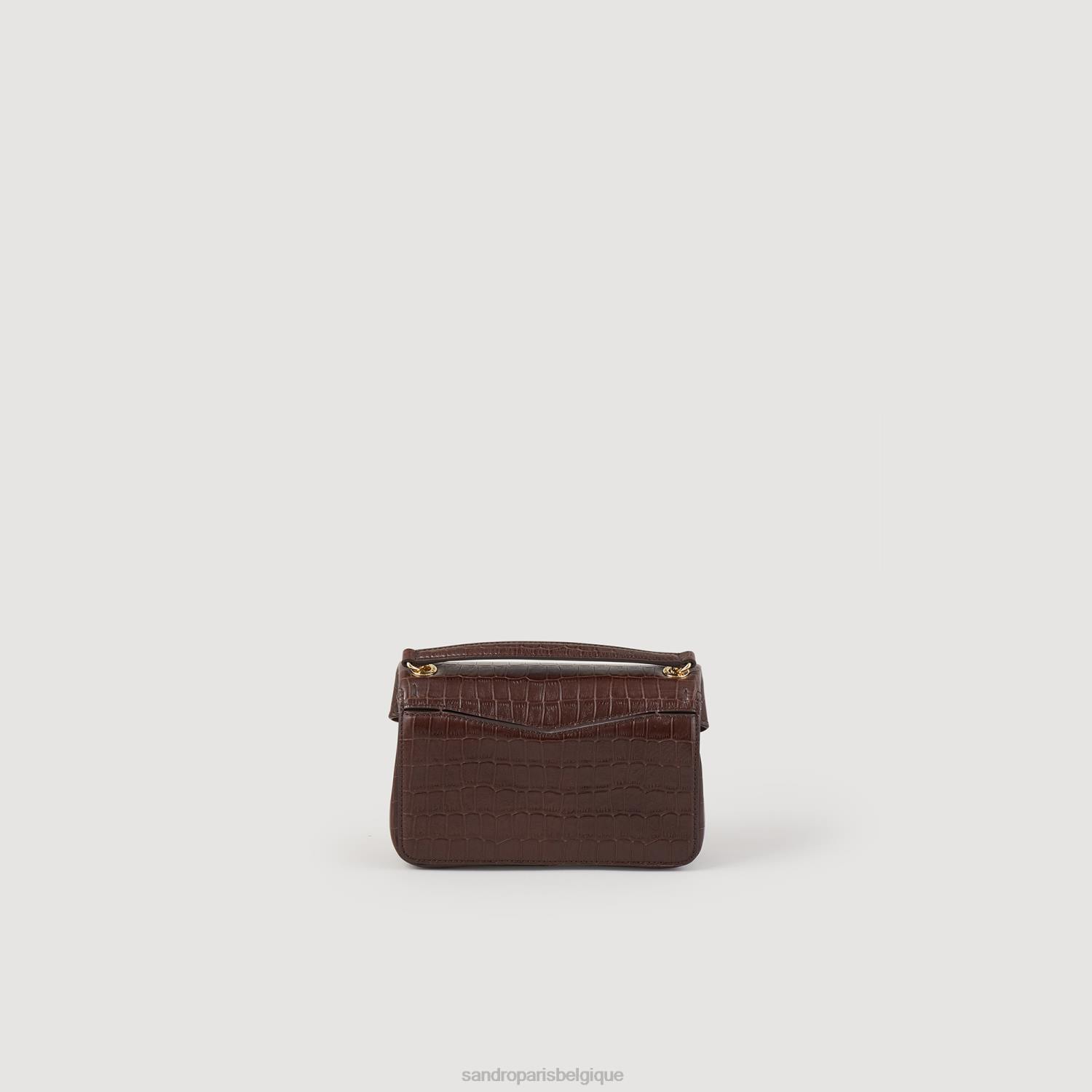 accessoires Sandro Paris sac yza, petit modèle brun femmes XLXD529