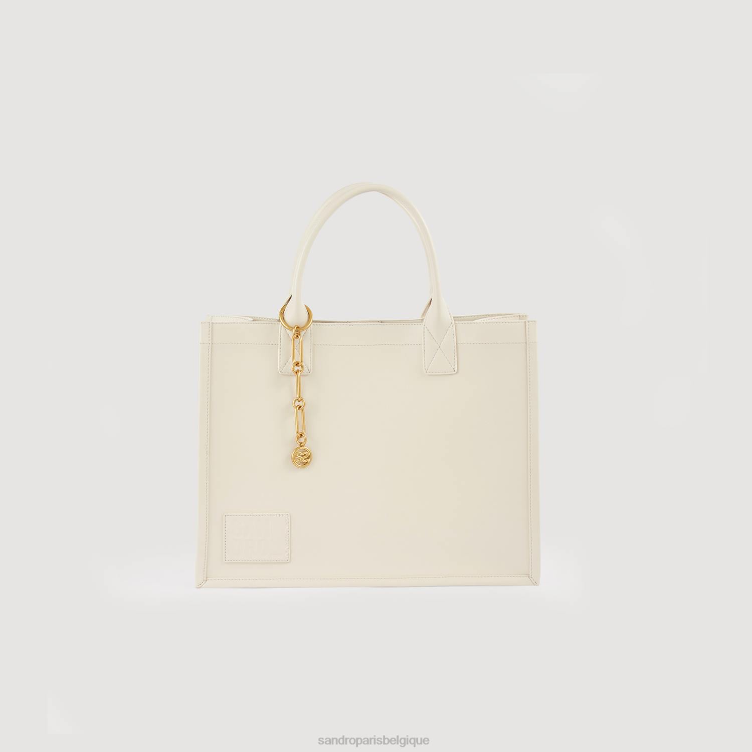 accessoires Sandro Paris sac fourre-tout en cuir avec bijoux en chaîne une couleur femmes XLXD545