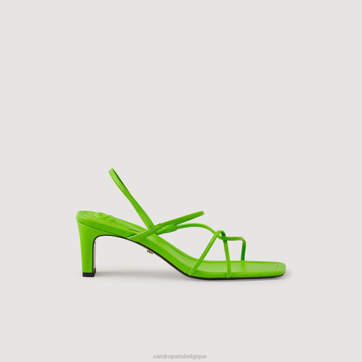 chaussure Sandro Paris sandales à lanières une couleur femmes XLXD492