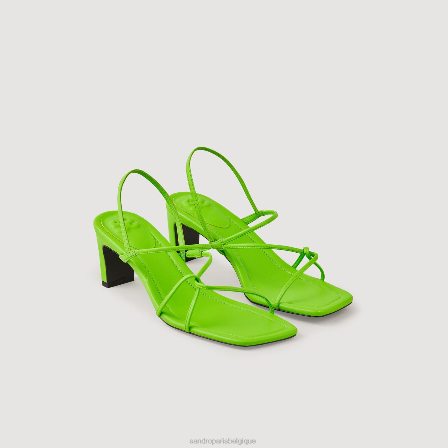 chaussure Sandro Paris sandales à lanières une couleur femmes XLXD492