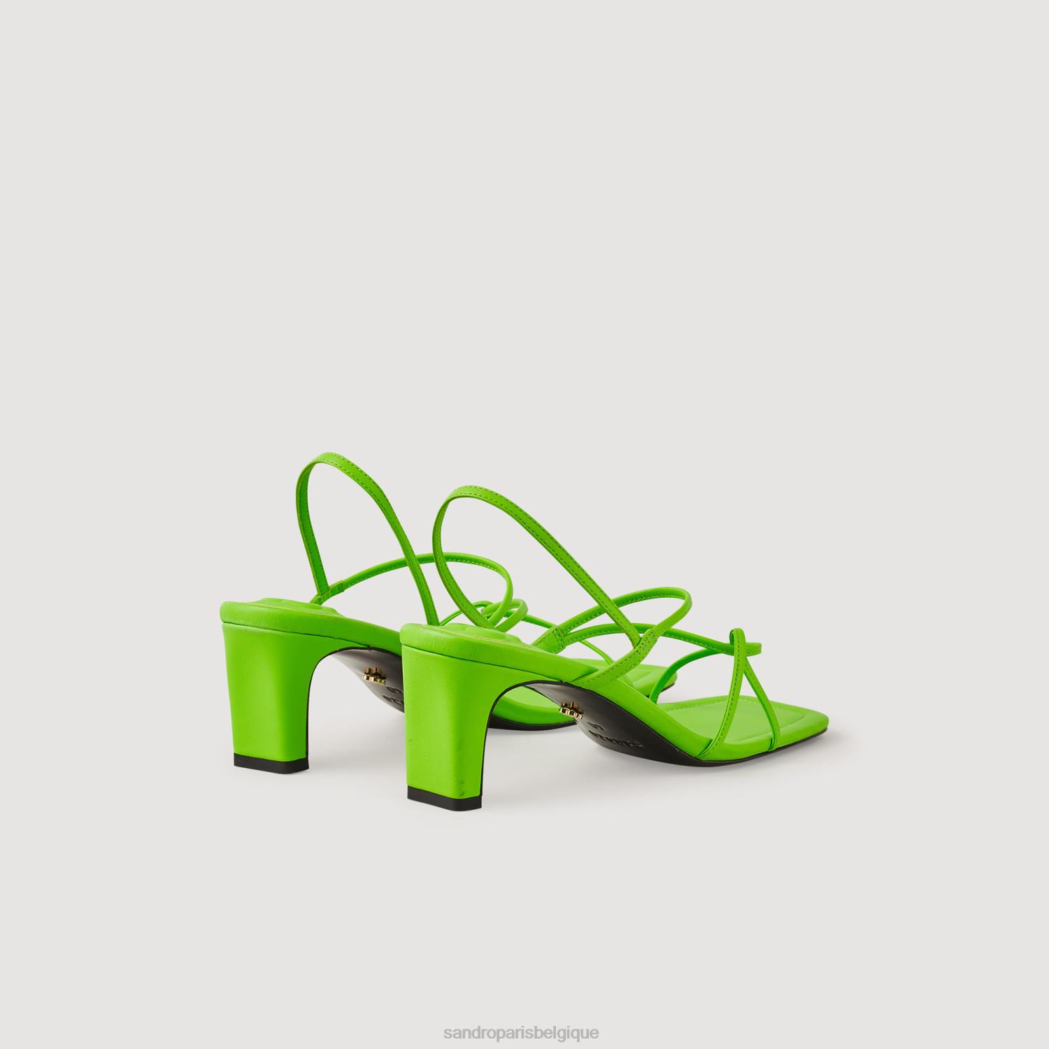chaussure Sandro Paris sandales à lanières une couleur femmes XLXD492