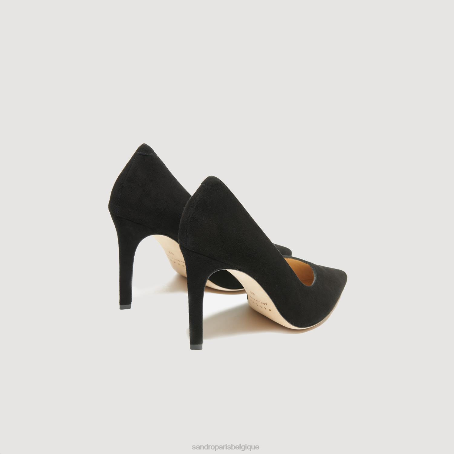 chaussure Sandro Paris escarpins coupe en V noir femmes XLXD466