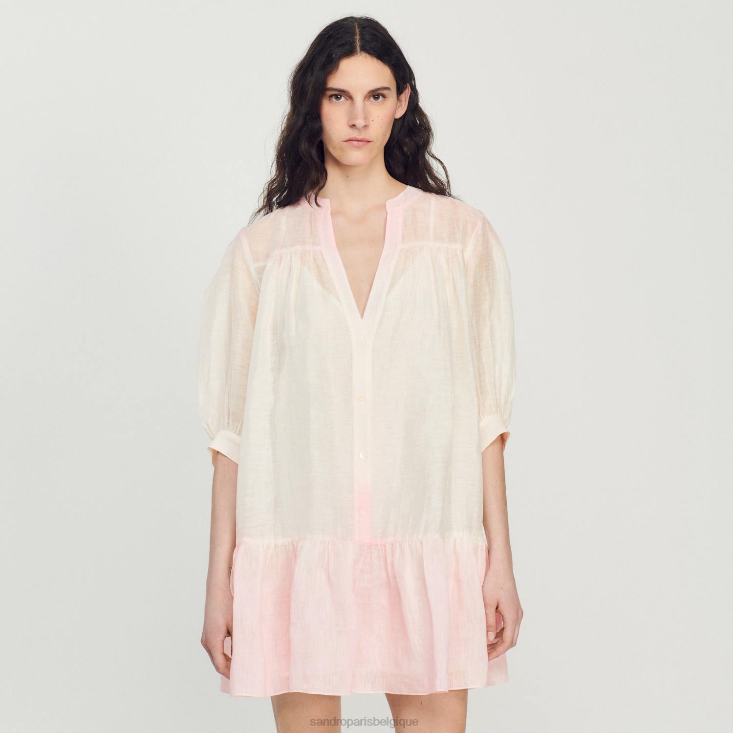 vêtements Sandro Paris robe tie & dye multicolore femmes XLXD451
