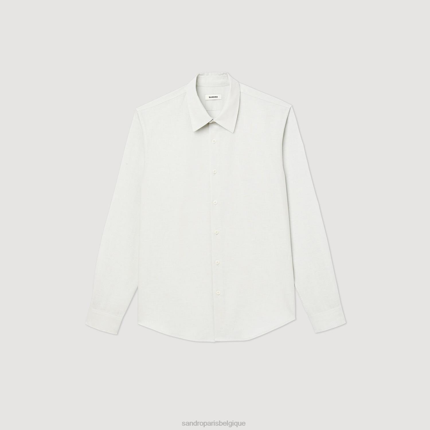 vêtements Sandro Paris chemise classique bleu clair Hommes XLXD778
