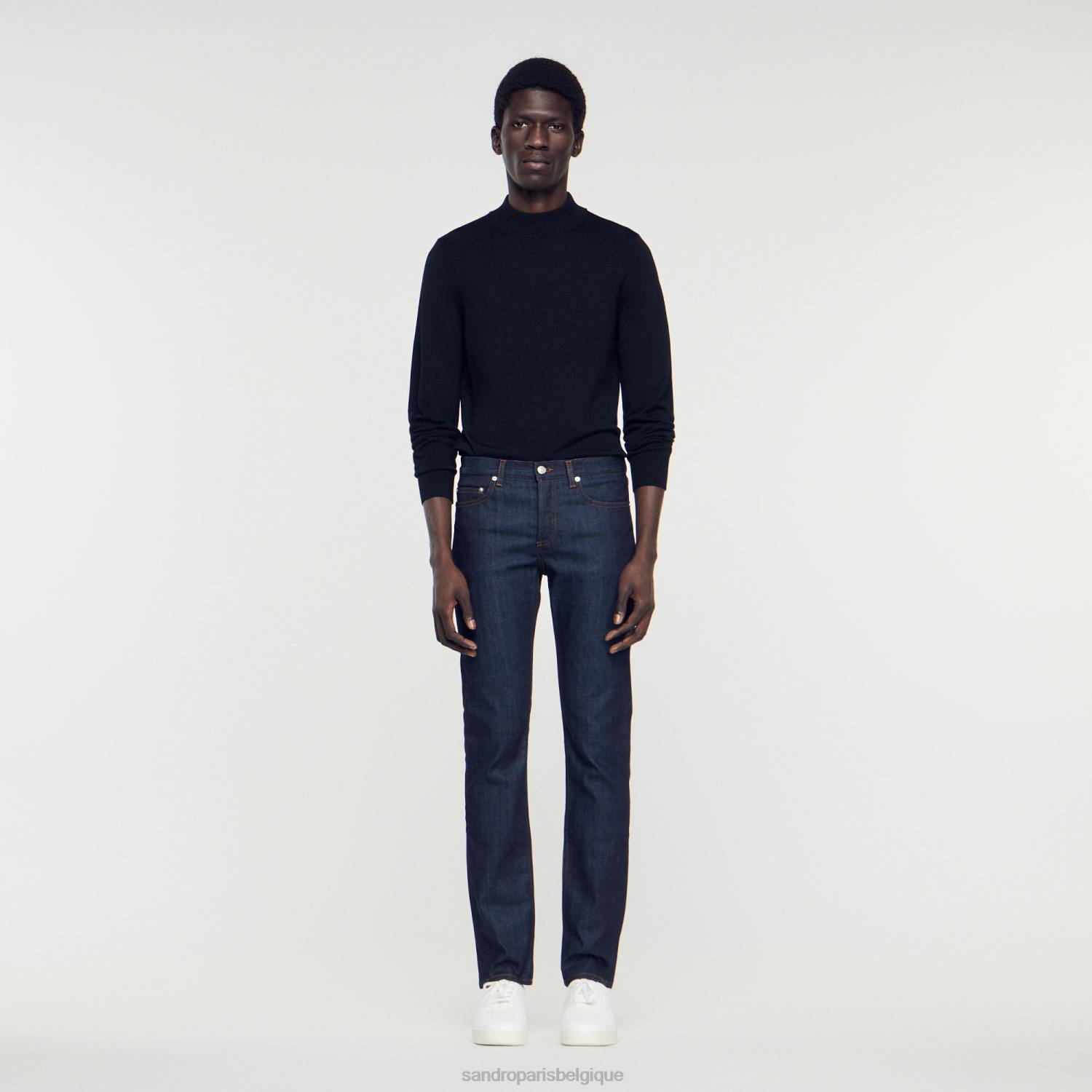 vêtements Sandro Paris jean brut - coupe étroite denim brut Hommes XLXD598