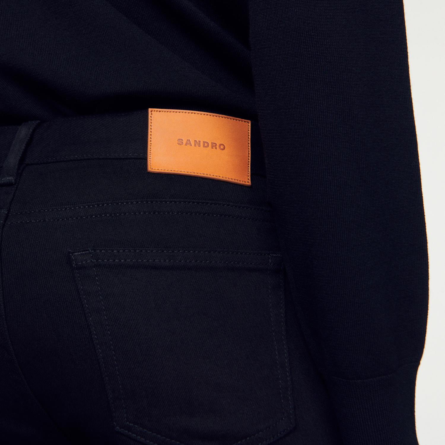 vêtements Sandro Paris jean slim noir Hommes XLXD639