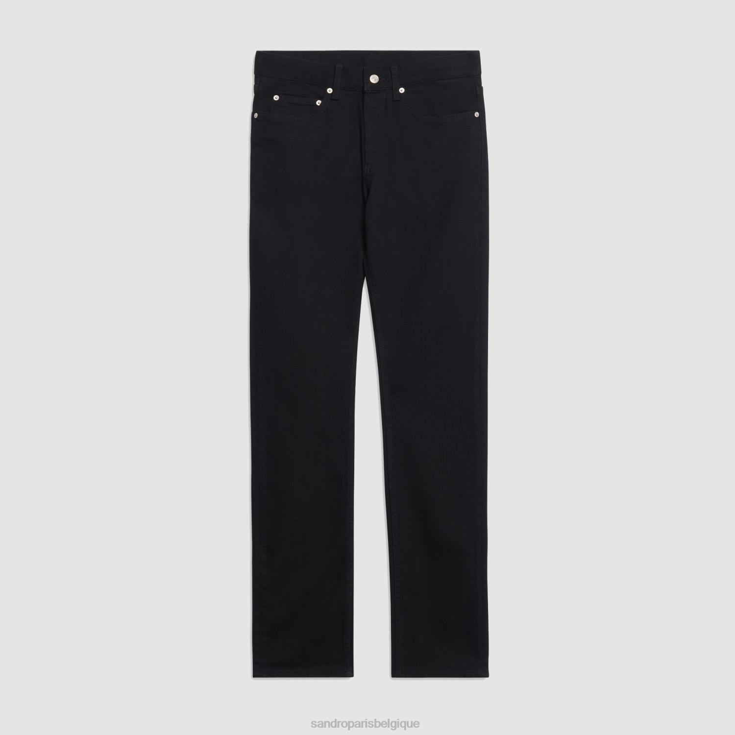 vêtements Sandro Paris jean slim noir Hommes XLXD639