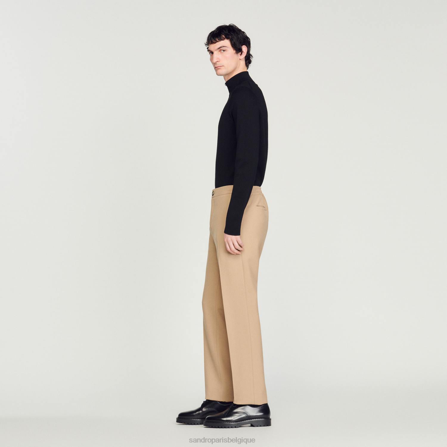vêtements Sandro Paris pantalon en jersey beige Hommes XLXD825
