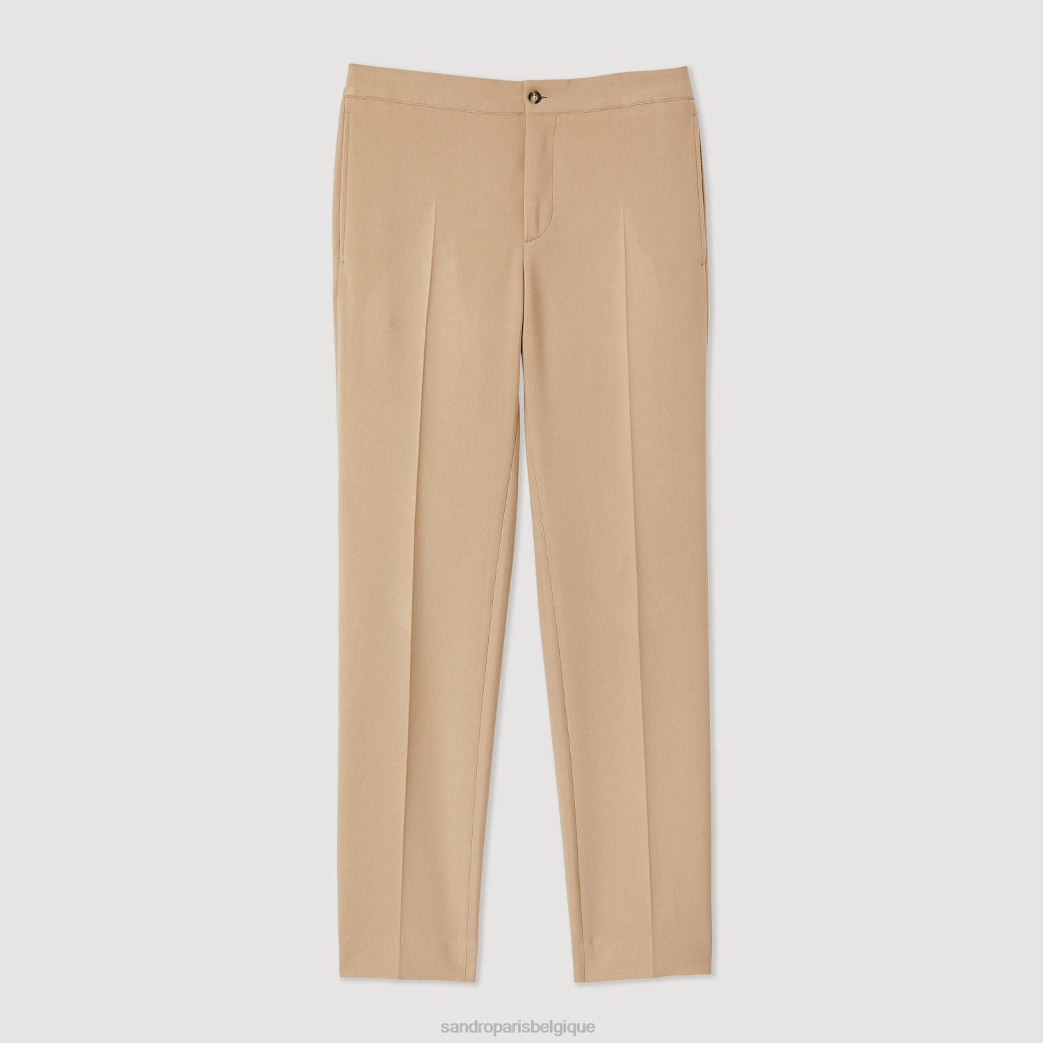 vêtements Sandro Paris pantalon en jersey beige Hommes XLXD825