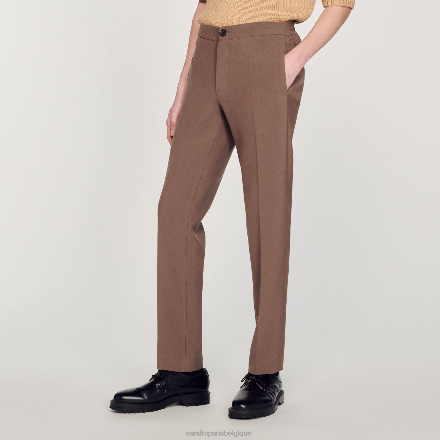 vêtements Sandro Paris pantalon en jersey une couleur Hommes XLXD762