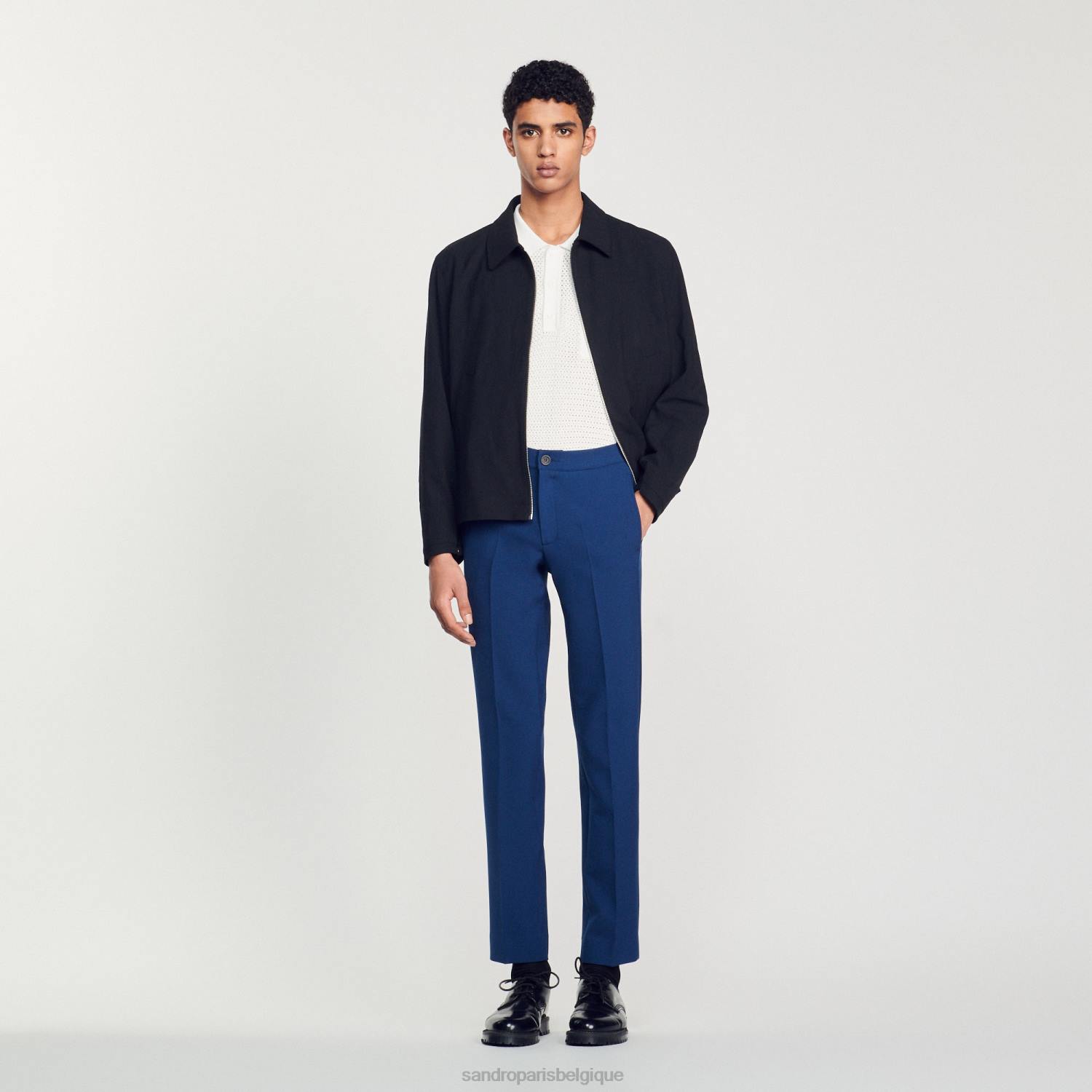 vêtements Sandro Paris pantalon en jersey une couleur Hommes XLXD826