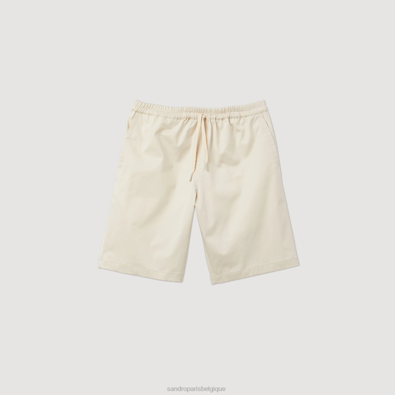 vêtements Sandro Paris short en coton écru Hommes XLXD774